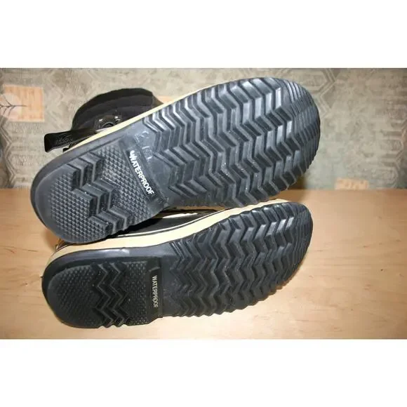 Sorel Helen of Tundra Black Leather& Wool Winter Boots 9 / 41 1/3 - Picture 6 of 7